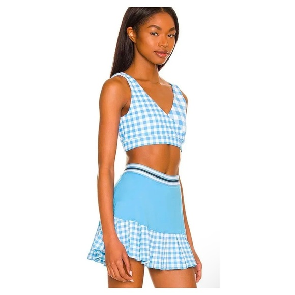 EleVen By Venus Williams | We Stand Proud Sports Brababy Gingham Blue | M - Picture 2 of 12